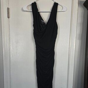 Express Black Fitted Sleeveless Dress